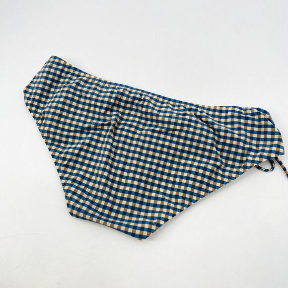 Andres Sarda Vintage Gingham Side Ruched Bikini Bottoms - Picture 3 of 5
